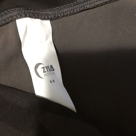 ZYIA camo leggings 6-8 slashed workout pants gym athletic women’s gym bottom - Picture 5 of 5